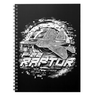 Caderno Espiral Raptor F-22