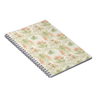 Caderno Espiral Rãs e Pássaros Suaves da Selva