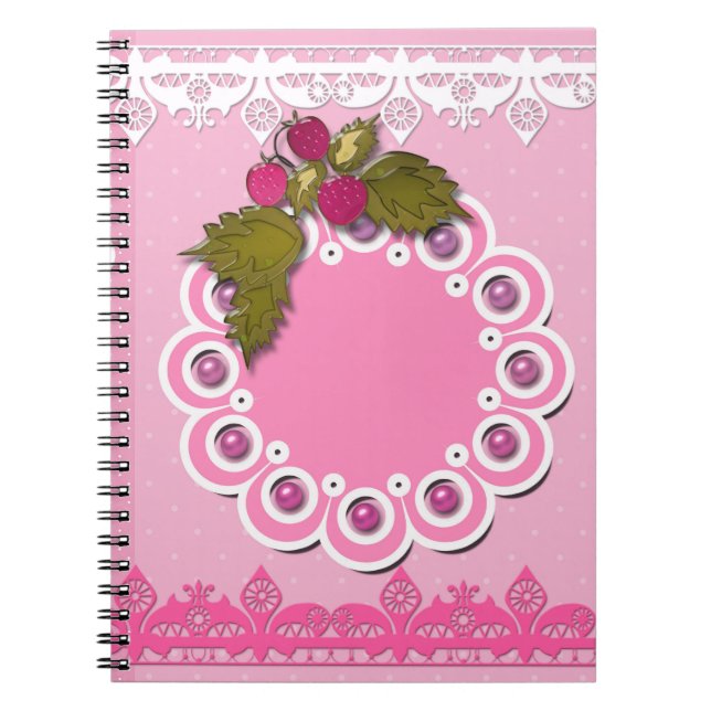 Caderno Espiral Raspagem rosa (Frente)