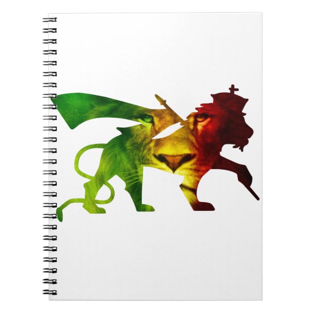 Caderno Espiral Rasta Leão de Judah (Frente)