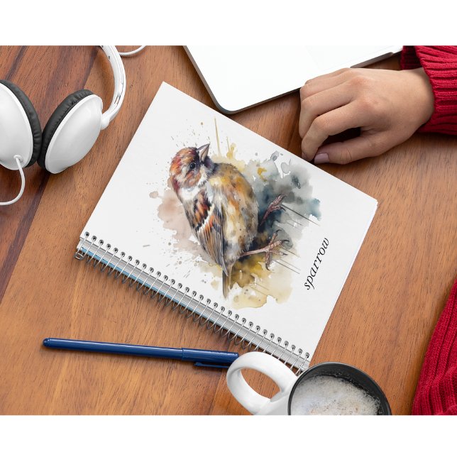 Caderno Espiral Rastreador de Aquarela Russo, personalizado (Criador carregado)