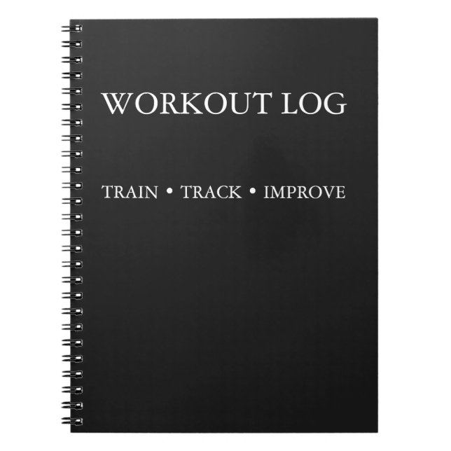 Caderno Espiral Rastreador de Exercícios & Diário de Treinamento (Frente)