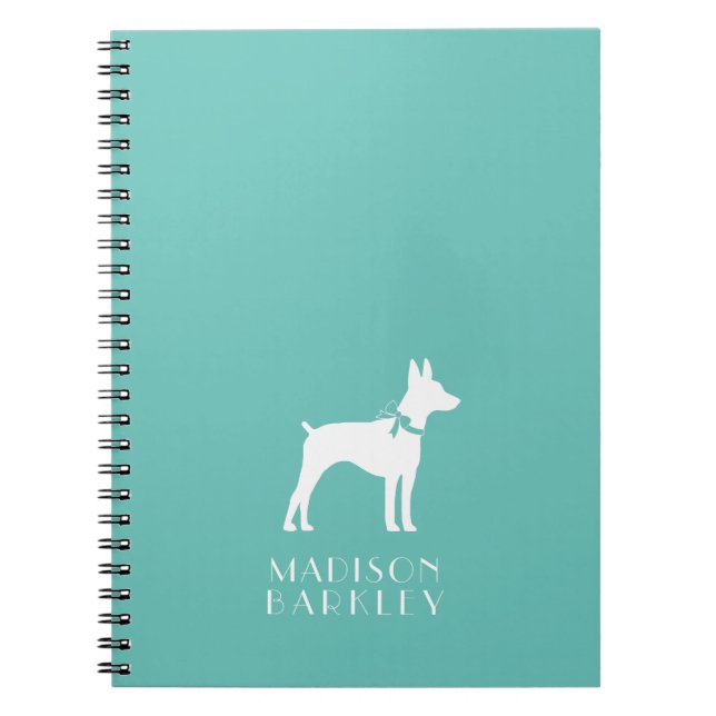 Caderno Espiral Rat Terrier Dog Puppy (Frente)