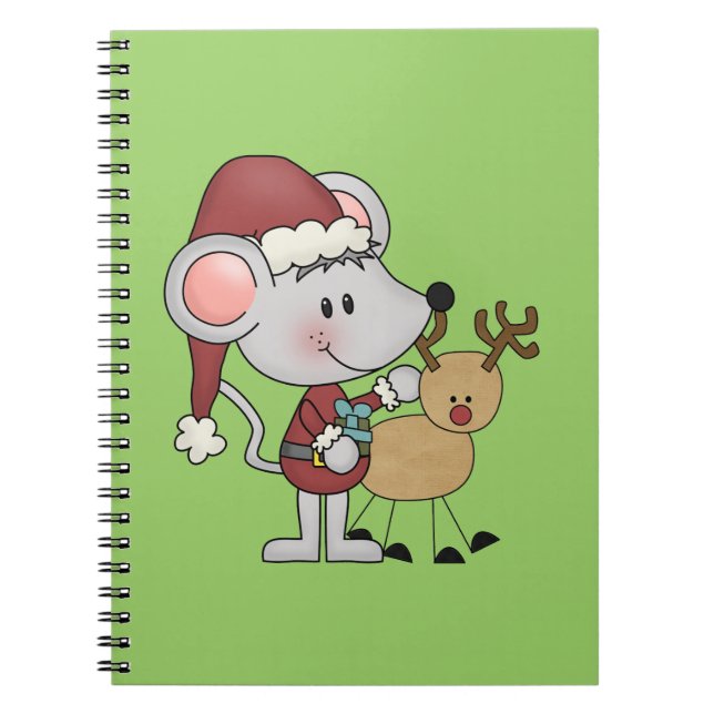 Caderno Espiral Rato do Natal e (Frente)