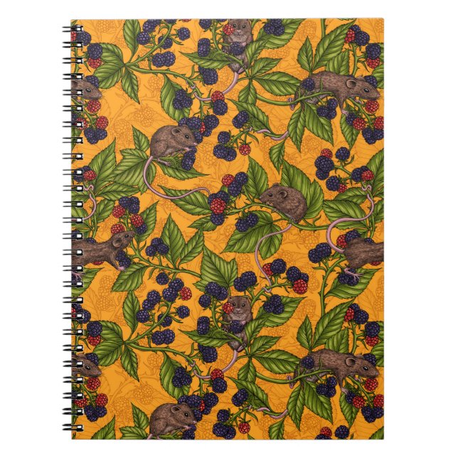 Caderno Espiral Ratos e amoras amarelas (Frente)