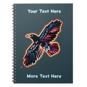 Caderno Espiral Raven Rustic No Latido De Nascimento Interior