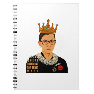 Caderno Espiral RBG I Discordo Ruth Bader Ginsburg