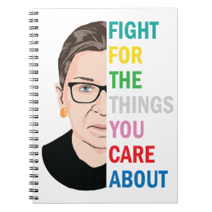 Caderno Espiral RBG Luta Pelas Coisas Que Você Importa