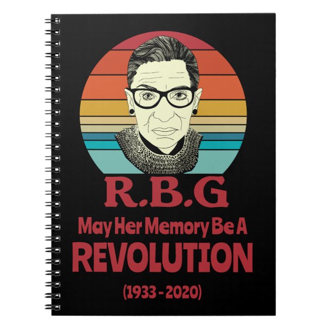 Caderno Espiral RBG - Que sua memória seja uma revolução (Frente)