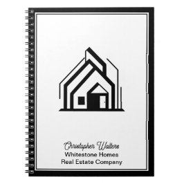 Caderno Espiral Real Estate Company Customized Realtor Logo