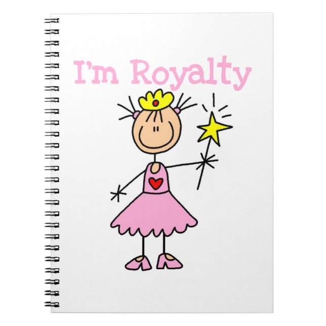 Caderno Espiral Realeza Princesa (Frente)