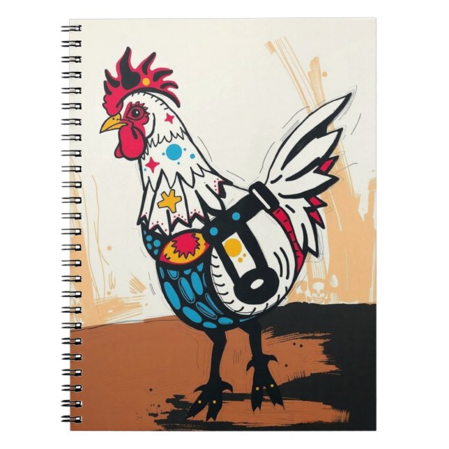 Caderno Espiral Rebel Chicken (Frente)