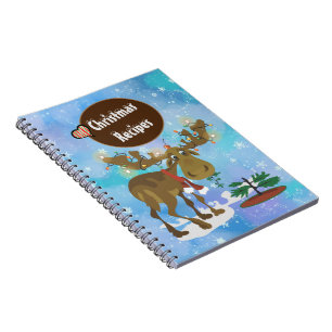 Caderno Espiral Receita de alce de Natal