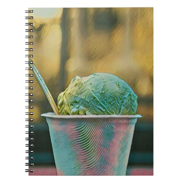 Caderno Espiral Receita de sorvete (Frente)