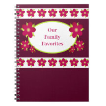 Receita floral de ameixa e burgundy com acentos