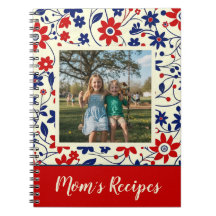 Receita Personalizada da Mamãe com Foto Floral
