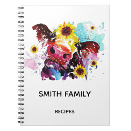 Caderno Espiral Receita personalizada de cozinha notebook