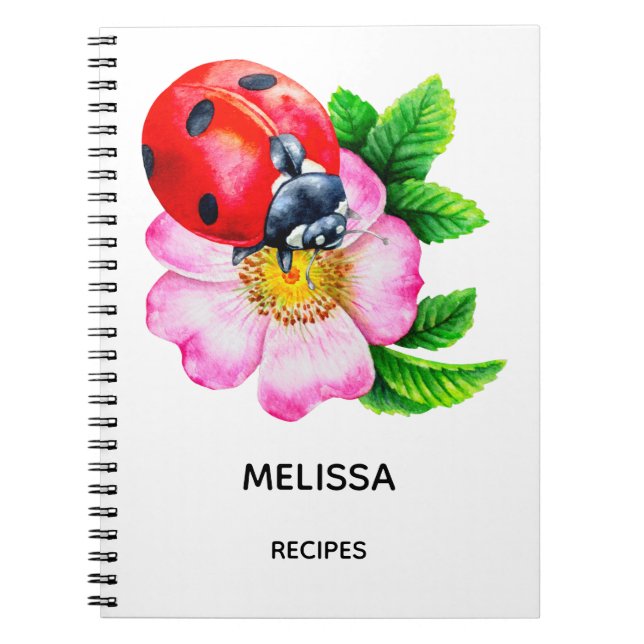 Caderno Espiral Receita personalizada de cozinha notebook (Frente)