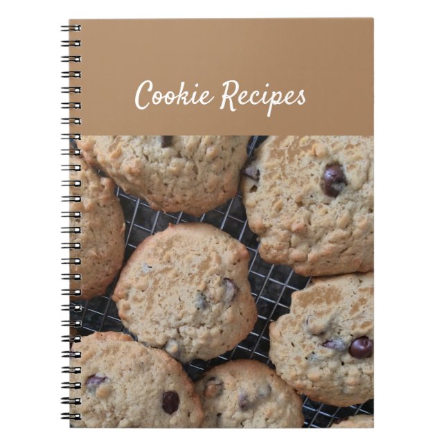 Caderno Espiral Receitas de cookies favoritas (Frente)