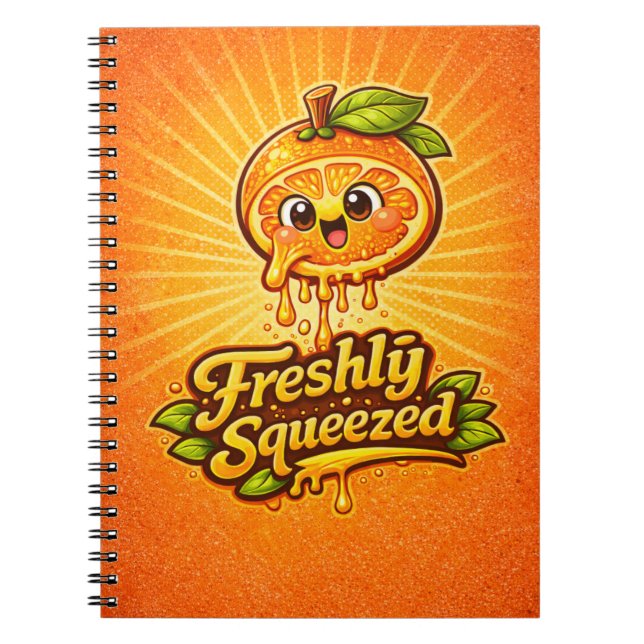 Caderno Espiral Recém-espremido - Sentindo o Frutado - Fãs de Comi (Frente)
