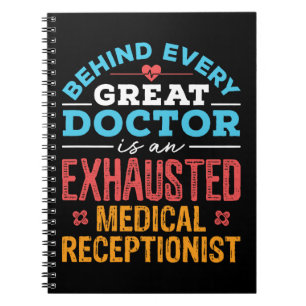 Caderno Espiral Recepcionista Médico Enfurecido