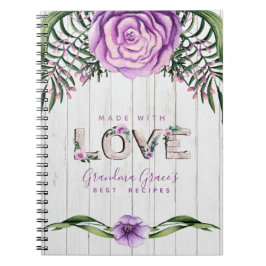 Caderno Espiral RECIPES - Presente para a Mãe da Família Personali