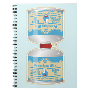 Caderno Espiral Recipientes de gás para fogões de acampamento