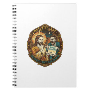 Caderno Espiral Reclamação de Barulho de Vizinho Bravo Jesus Festa