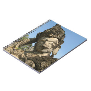 Caderno Espiral Reclinhando Buda... Nong Khai, Isan, Tailândia