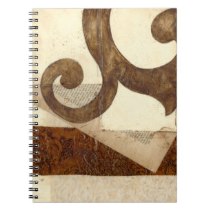 Caderno Espiral Recorte de jornal Vintage