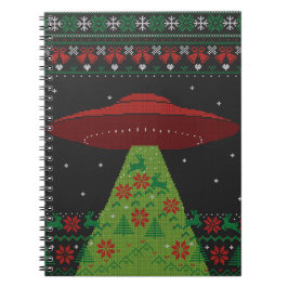 Caderno Espiral Red and Green OFO Trator Beam Ugly Christmas