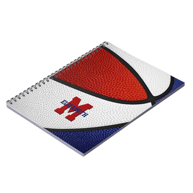 Caderno Espiral Red Blue Team Cores Garotas (Left Side)