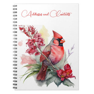 Caderno Espiral Red Cardinal Natal