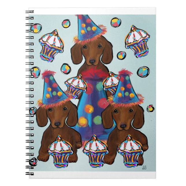 Caderno Espiral Red Dachshances (Frente)
