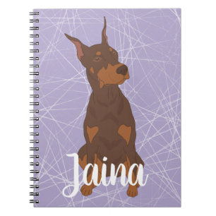 Caderno Espiral Red Doberman Pinscher