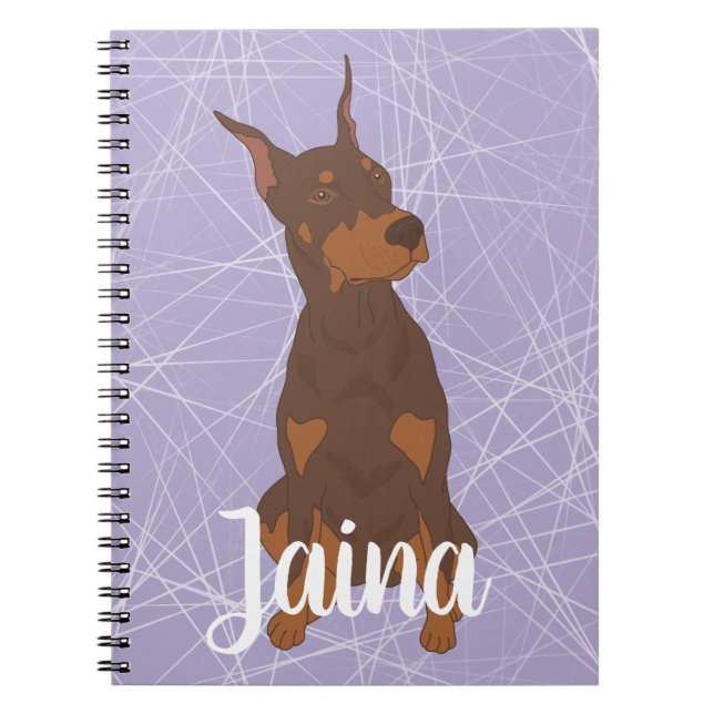 Caderno Espiral Red Doberman Pinscher (Frente)