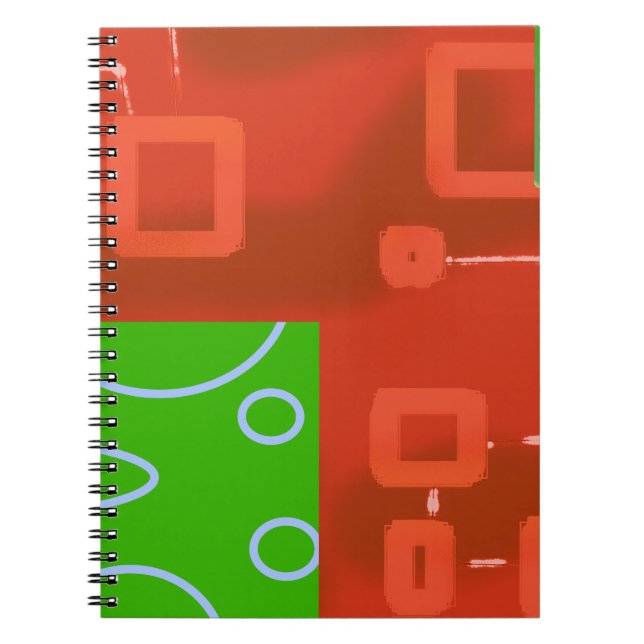 Caderno Espiral Red Green Loops (Frente)