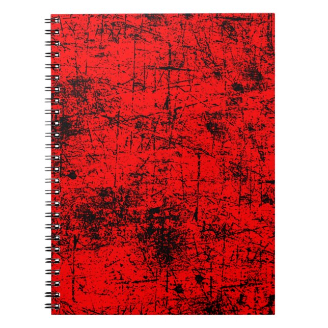 Caderno Espiral Red Grunge (Frente)