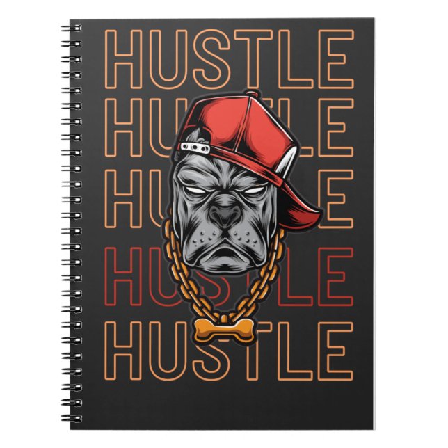 Caderno Espiral Red Hat Mad Dog Hustle (Frente)
