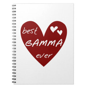 Caderno Espiral Red Heart Best Gamma Ever Gifts