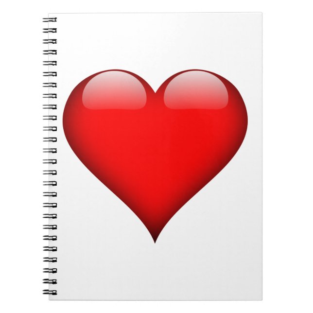 Caderno Espiral Red Heart Love (Frente)