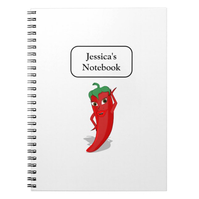 Caderno Espiral Red Hot Pepper Diva (Frente)