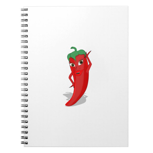 Caderno Espiral Red Hot Pepper Diva (Frente)