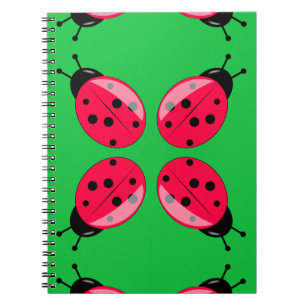 Caderno Espiral Red Ladybugs