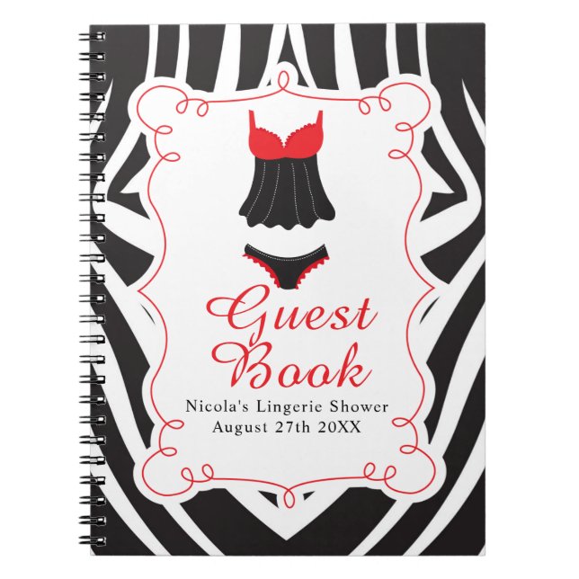 Caderno Espiral Red Lingerie Party  (Frente)