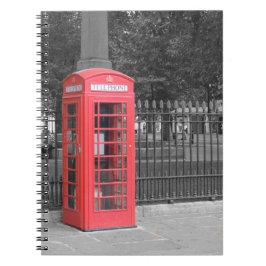 Caderno Espiral Red London Phonebox