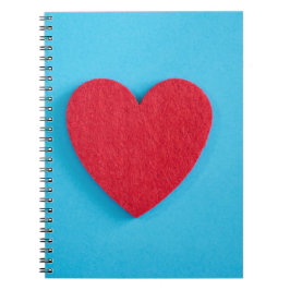 Caderno Espiral Red Love Heart