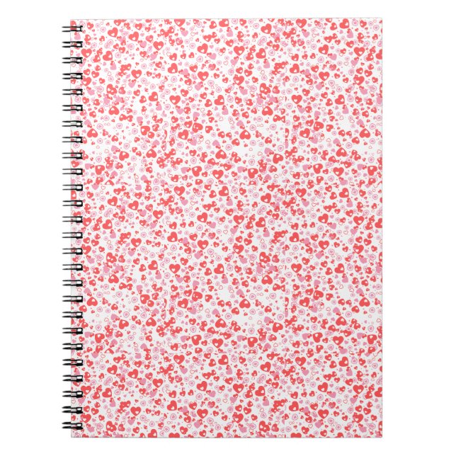 Caderno Espiral Red Love Hearts – Valentine Collection (Frente)