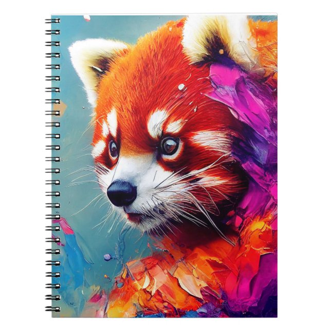 Caderno Espiral Red Panda Animal Discovery Adventure Nature (Frente)