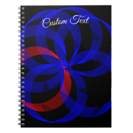Caderno Espiral Red Revolving Accent Geometric Spiral Notebook
